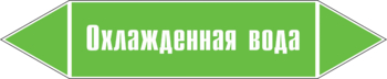 Маркировка трубопровода "охлажденная вода" (пленка, 358х74 мм) - Маркировка трубопроводов - Маркировки трубопроводов "ВОДА" - ohrana.inoy.org